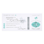 Boarding Pass to Thailand Wedding Invitation
