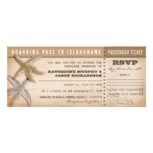 boarding pass wedding tickets with rsvp personalized announcement