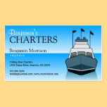 Boat Boating Fishing Charter Service Business Card business cards