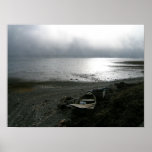 Boat  Mist and Sun on Olympic Peninsula Posters