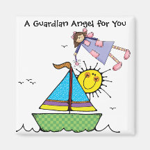 Boating Guardian Angel by SRF Fridge Magnet