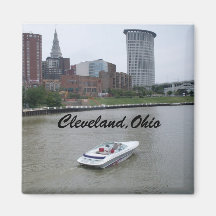 BOATING IN CLEVELAND,OHIO magnet
