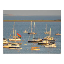 Boats in Provincetown Bay Post Card