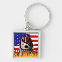 Bobo Show's his patriotism Key Chain