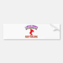 Body Building designs Bumper Sticker