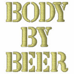 BODY BY BEER - t-shirt Embroidered Hoodie