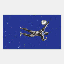 bodybuilder likes disco rectangular sticker