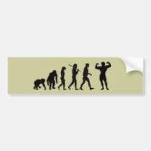 Bodybuilding Bodybuilders evolution gifts & tees Bumper Stickers