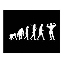Bodybuilding Bodybuilders evolution gifts & tees Post Cards