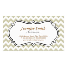 Bodyguard - Chevron Simple Jasmine Business Card
