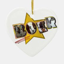 BOER GOAT CHRISTMAS STAR ORNAMENT