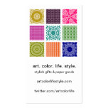 Boho Bazaar Mosaic Patchwork Custom Business Card Templates