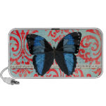 Boho Blue Butterfly Music Doodle Speaker speakers