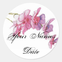 Bold Blooms Favours Sticker/Tag
