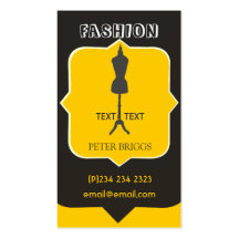 Bold Fashion Industry Crafts Business Card Template