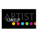 Bold Makeup Artist Business Card