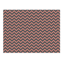 Bold Pink and Purple Zig Zag Striped Pattern Post Cards