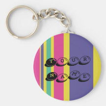 Bold Stripes Key Chain