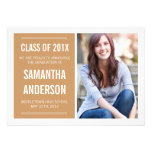 Bold Text Graduation Announcement - Tan