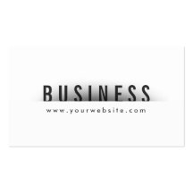 Bold Title Minimalism Interiors Business Card