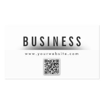 Bold Title QR Code Diving Business Card