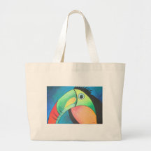 Bold Toucan Canvas Bag
