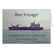 Bon Voyage - Cruise Greeting Card