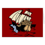 Bon Voyage Ship Greeting Card
