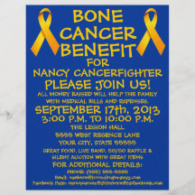 Bone Cancer Benefit Flyer