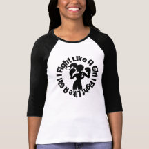 Bone Cancer I Fight Like A Girl Pose T Shirts