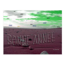 Bonne année 2012  plage d'oléron carte postale