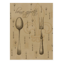 Bonne Appetite Post Cards