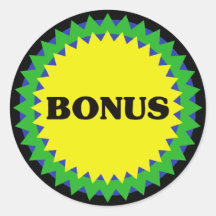 BONUS Retail Sale Sticker