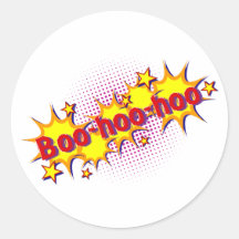 Boo-hoo-hoo Comic Sticker