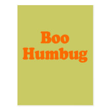 BOO HUMBUG POSTCARD