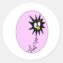 BOO ROUND STICKER