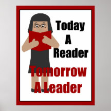 Book Lover Gal Leader Poster