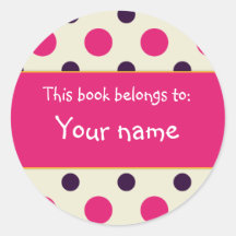 Book Plate - Customise with your name Stickers