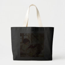Book Reader by Jessie Wilcox Smith Fine Art Bag