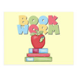 Book Worm Tshirts and Gifts Postcards