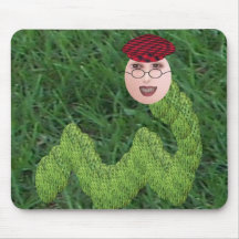Bookman T. Worm Mouse Pads