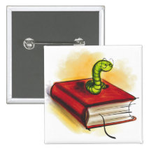 Bookworm Pins