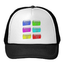 BOOMBOX multi colour raver Hat