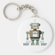 Boop Beep Toy Robot Keychain (lt)