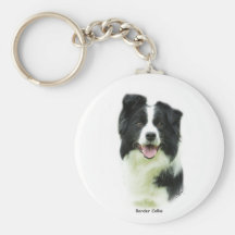 Border Collie 9A015D-24 Keychains