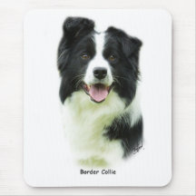Border Collie 9A015D-24 Mouse Mat