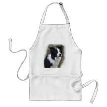 Border Collie Art Gifts Aprons
