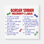 BORDER TERRIER Property Laws 2 Magnet
