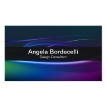 Borealis Lights Purple Blue Green Business Card