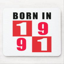Born In 1991 Birthday Designs Mousepad